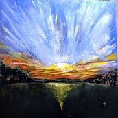 Meu projeto do curso: Introdução à pintura de paisagens em acrílico. Un projet de Illustration traditionnelle, Peinture, Peinture acr , et lique de tomlferr_1 - 08.06.2024