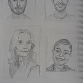 My project for course: Portrait Sketchbooking: Explore the Human Face. Sketching, Drawing, Portrait Drawing, Artistic Drawing, and Sketchbook project by Lucy Dean - 06.08.2024