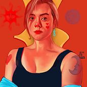 Queen of Hearts. Digital Illustration project by josh.thornbrugh - 03.20.2023