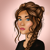 Mi proyecto del curso: Retrato de personajes femeninos con Procreate. Traditional illustration, Digital Illustration, and Digital Drawing project by Lourdes - 06.08.2024
