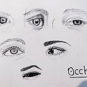 Il mio progetto del corso: Ritratto su blocco da disegno: esplora il volto umano. Un proyecto de Bocetado, Dibujo, Dibujo de Retrato, Dibujo artístico y Sketchbook de susannabagnato - 09.06.2024