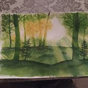 Il mio progetto del corso: Paesaggi incantevoli ad acquerello: dipingi con la luce. Projekt z dziedziny  Malarstwo i Malowanie akwarelą użytkownika Letizia Guzzo - 09.06.2024