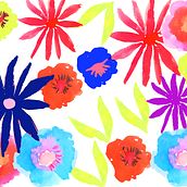 My project for course: Vibrant Floral Patterns with Watercolors. Traditional illustration, Pattern Design, Watercolor Painting, and Botanical Illustration project by nezbul - 06.09.2024