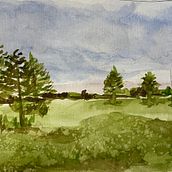 My project for course: Dreamy Watercolor Landscapes: Paint with Light Ein Projekt aus dem Bereich Malerei und Aquarellmalerei von Jackie Cruz - 10.06.2024