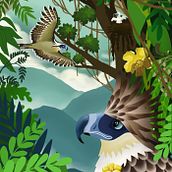 My project for course: Digital Illustration: Create a Colorful Nature Scene . Ilustrație tradițională, Ilustrație digitală & Ilustrație naturalistă de janine_de - 06.04.2024