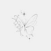 Fineline. Tattoo Design project by Dominika Jaskółka - 06.10.2024