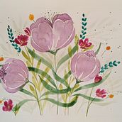 Mój projekt z kursu: Stwórz kompozycję kwiatową akwarelą. Traditional illustration, Fine Arts, Painting, Watercolor Painting, Botanical Illustration, and Naturalistic Illustration project by Renata Batko - 06.10.2024