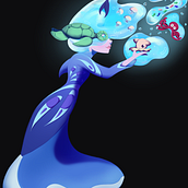 Ocean Daydreamer: Fantasy Character Design in Procreate . Un progetto di Illustrazione tradizionale, Character design, Illustrazione digitale, Disegno digitale e Pittura digitale di greggeffert - 10.06.2024