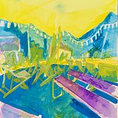 Mein Abschlussprojekt für den Kurs: Moderne Urban Sketching-Techniken in Mixed Media Ein Projekt aus dem Bereich Traditionelle Illustration, Malerei, Architektonische Illustration und Illustration mit Tinte von katharina_27 - 10.06.2024