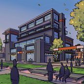 My project for course: Architectural Illustration: Bring Design Concepts to Life Ein Projekt aus dem Bereich Traditionelle Illustration, Architektur, Zeichnung, Digitale Architektur, Architektonische Illustration und Raumgestaltung von rrstangeland - 10.06.2024