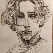 Mi proyecto del curso: Cuaderno de retratos a línea con grafito. Un progetto di Belle arti, Bozzetti, Disegno, Disegno di ritratti e Sketchbook di juanmahh - 10.06.2024