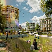 Mi proyecto del curso: Técnicas de Matte Painting para ArchViz. Photo Retouching, Digital Photograph, Digital Architecture, ArchVIZ, Photomontage, and Matte Painting project by Diego Felipe Aguado Montaño - 06.10.2024