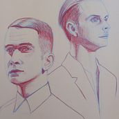 Retrato. Dibujo. Lapiz color. Traditional illustration project by carlos peñas - 05.10.2024