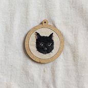 Meu projeto do curso: Minibordado realista de pet. Un proyecto de Diseño de jo, as, Bordado y Diseño textil de Caroline Bandeira Galvão - 08.06.2024