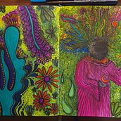 Forest Wizard . Ilustração tradicional, e Sketchbook projeto de Hannah Davies - 12.06.2024