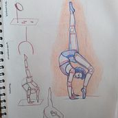 Meu projeto do curso: Desenho da figura humana em poses expressivas. Fine Arts, Sketching, Drawing, Sketchbook, and Figure Drawing project by Thaísa Antunes Gonçalves - 06.10.2024