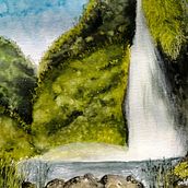 Mi proyecto del curso: Paisajes naturales en acuarela. Projekt z dziedziny  Sztuki piękne,  Malarstwo i Malowanie akwarelą użytkownika Arlette Cassot - 13.06.2024
