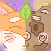 [WIP - Paused] Art school project: Kitsune × Tanuki 🦊 💓 🦝. Digital Illustration project by Laurence Goffoy - 03.18.2024