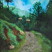 "Leading the Way" acrylic painting. Traditional illustration, Fine Arts, and Painting project by Angelina Lynch-Tamang - 06.13.2024
