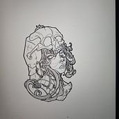 Mon projet du cours : Création de tatouage néo-traditionnel. Projekt z dziedziny  R, sunek, Projektowanie tatuaż, R, sunek c, frow, Ilustracja c i frowa użytkownika junahbarta - 10.06.2024