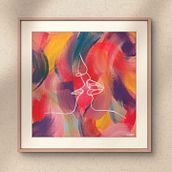 Un apostrofo rosa. Acr, and lic Painting project by fabrizia_lap - 06.14.2024