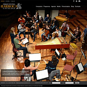 Orquestra Barroca Catalana. Un proyecto de Diseño Web, Desarrollo Web, Diseño gráfico y Fotografía de TR multistudio - 01.01.2019