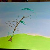 My project for course: Acrylic Painting Step by Step: Create Incredible Landscapes. Een project van Traditionele illustratie, Schilderij,  Acr, lschilderij y Sketchbook van joywiltenburg - 14.06.2024