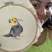 Meu primeiro bordado . Traditional illustration project by Hellen Matos - 06.14.2024