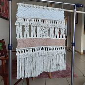 Tapiz Macrame. Macramé project by janicarvajalr - 06.14.2024