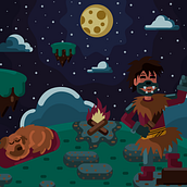 Después de un largo viaje . Un proyecto de Ilustración tradicional, Ilustración vectorial e Ilustración digital de Valeria Jacqueline García González - 15.06.2024
