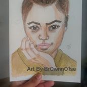 My project for course: Watercolor Portrait from a Photo. Traditional illustration, Watercolor Painting, and Portrait Drawing project by A - 06.14.2024