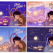 Capa completa para livro "Doce Clichê". Un projet de Illustration éditoriale de Natália Mattos - 25.09.2023
