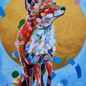 Liška (Fox/Лиса) . Lukisan Akrilik, Gambar Gambar, Ilustrasi tradisional, Dan Menggambar Artistik proyek oleh Milada Šejnohová - 06.15.2024