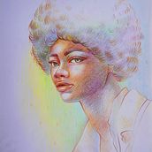 My project for course: Vibrant Portrait Drawing with Colored Pencils. Un proyecto de Dibujo, Dibujo de Retrato, Sketchbook y Dibujo con lápices de colores de Anindita Dey - 11.06.2024