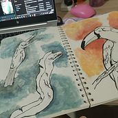 Mi proyecto del curso: Sketching diario como inspiración creativa. Traditional illustration, Sketching, Creativit, Drawing, and Sketchbook project by Darly Vanessa Garcia - 06.17.2024