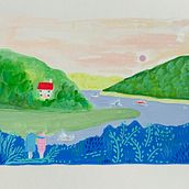 My project for : Travel Sketchbook Illustration with Gouache. Un progetto di Pittura, Disegno, Sketchbook e Pittura gouache di alexavstudio - 14.06.2024