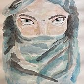 Acuarelas - Mirada . Un proyecto de Pintura y Pintura a la acuarela de lucia lopez - 18.06.2024