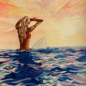 Acuarelas - Surf Girl. Un proyecto de Pintura a la acuarela y Pintura de lucia lopez - 18.06.2024