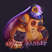 Space Rabbit: Fantasy Character Design in Procreate. Ilustração tradicional, Design de personagens, Ilustração digital, Desenho digital, e Pintura digital projeto de antoine_loier - 18.06.2024