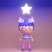 My project for course: Kawaii Character Creation in 3D with Blender. Un progetto di Illustrazione tradizionale, Character design, Illustrazione digitale, Modellazione 3D e Manga di Kurt Lee - 18.06.2024