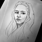 Mi proyecto del curso: Sketchbook de retrato: explora el rostro humano. Sketching, Drawing, Portrait Drawing, Artistic Drawing, and Sketchbook project by analys2278 - 06.18.2024
