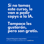 Mi proyecto del curso: Copywriting para copywriters. Projekt z dziedziny  Reklama, Cop, writing, Stor, telling i Komunikacja użytkownika Mercedes Hernández Velasco Baquedano - 18.06.2024