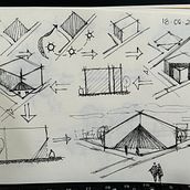 Mi proyecto del curso: Sketching para arquitectura: imagina con papel y pluma Ein Projekt aus dem Bereich Architektur, Skizzenentwurf, Zeichnung, Architektonische Illustration, Sketchbook und Raumgestaltung von hkrea2018 - 19.06.2024