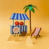 Ice cream. Projekt z dziedziny Design, Trad, c, jna ilustracja, Craft, Rzeźba, Scenografia, Papercraft, Fotografia produktowa, DIY, Projektowanie logot i pów użytkownika julie_825247 - 19.06.2024