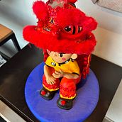 El león chino danzante. Un proyecto de Diseño de personajes, Escultura, Diseño de juguetes y Art to de Fabiola Fuentes - 19.06.2024