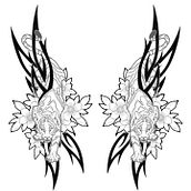 Mi proyecto del curso: Ilustración de tatuajes blackwork desde cero. Een project van Traditionele illustratie,  Tekening, Digitale illustratie,  Tatoeageontwerp y Digitale tekening van Valeria María Expósito Francisco - 13.06.2024