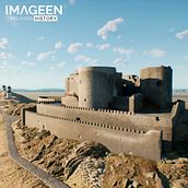 Castillo de Consuegra. 3D, 3D Animation, Art Direction, 3D Design, 3D Modeling, and Audiovisual Production project by Sergio Gonzalez Garcia - 06.19.2024