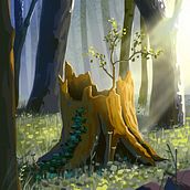 My project for course: Atmospheric Scenes in Procreate: Paint with Color and Light. Digital Illustration project by snowrose - 06.20.2024