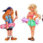 My project for course: Captivating Dynamic Characters. Un progetto di Illustrazione tradizionale, Character design, Illustrazione digitale e Disegno digitale di Sydney Zeigler - 19.06.2024