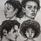 My project for course: Portrait Sketchbooking: Explore the Human Face. Un progetto di Bozzetti, Disegno, Disegno di ritratti, Disegno artistico e Sketchbook di Begoña Medina - 20.06.2024